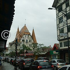 Blick auf das Havan-Kaufhaus im Stadtzentrum