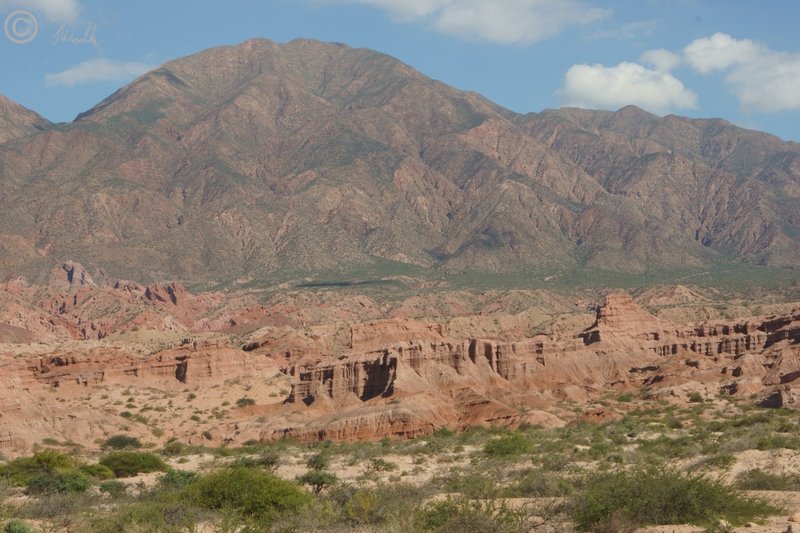 Blick über die Felsen von las Ventanas nach Südost
