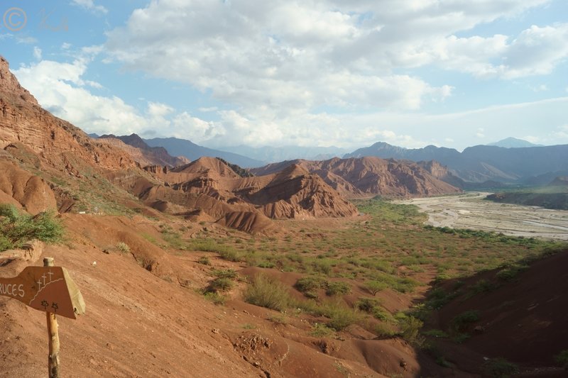 Blick von Tres Cruces in das Tal des Rio Las Conchas