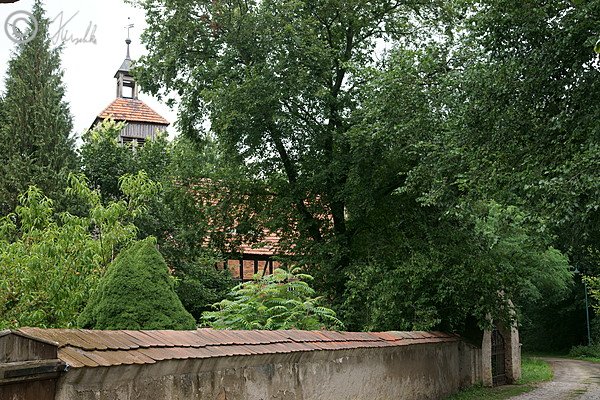 Blick auf den Kirchgarten
