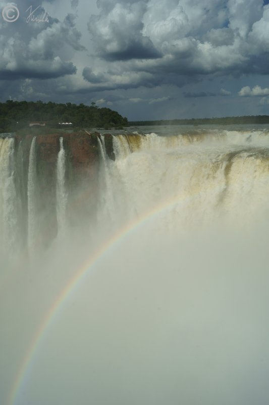Blick auf die Salto Floriano an der Garganta del Diablo auf der brasilianischen Seite der Iguazu-Falls