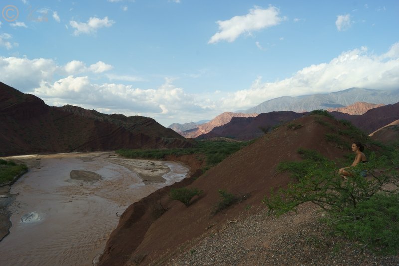 Blick in das Tal des Rio Las Conchas bei El Sapo
