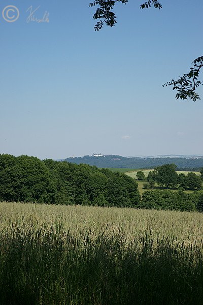 Blick vom Adelsberg in Richtung Augustusburg